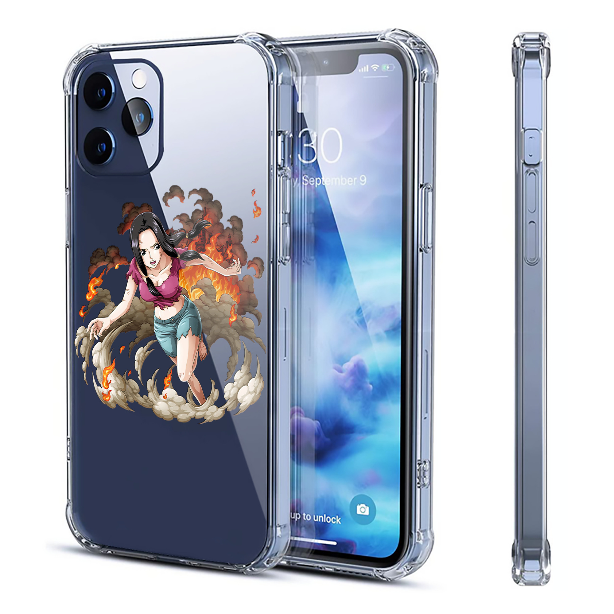 （画像用） ワンピース ニコ・ロビン ONE PIECE Nico Robin 【iPhone 12シリーズ対応】透明スマホケース（クリアソフトケース）